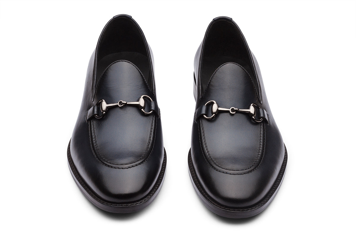 MONACO - MIDNIGHT NAVY BLUE LEATHER SHOES