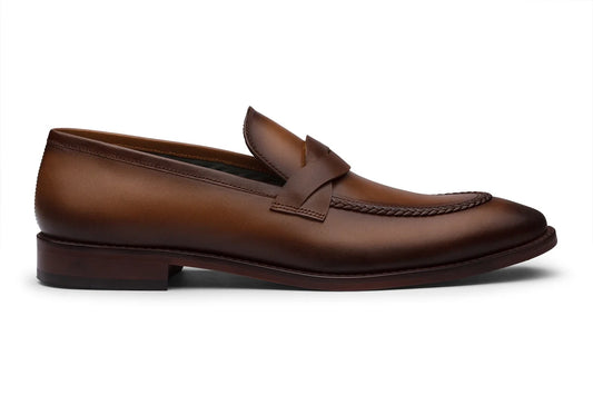 CULLMAN - CHESTNUT BROWN LEATHER SHOES