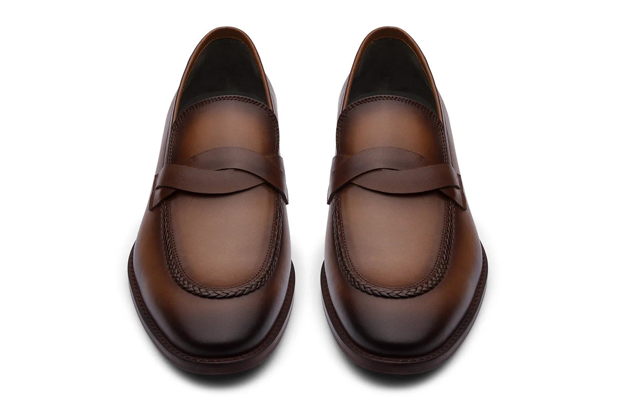 CULLMAN - CHESTNUT BROWN LEATHER SHOES