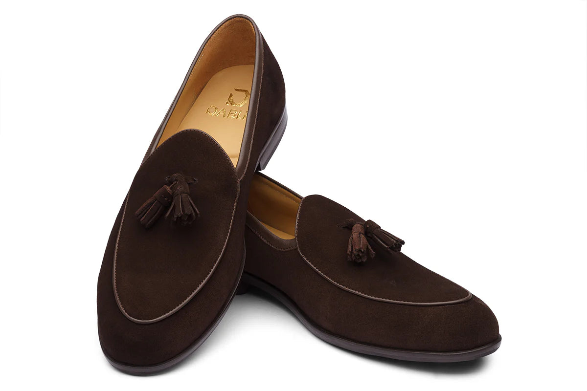 PETERSBURG - CHOCOLATE BROWN SUEDE LEATHER SHOES