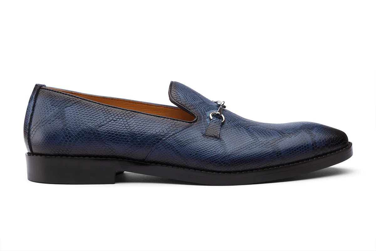 COBRA - BLUE LEATHER SHOES