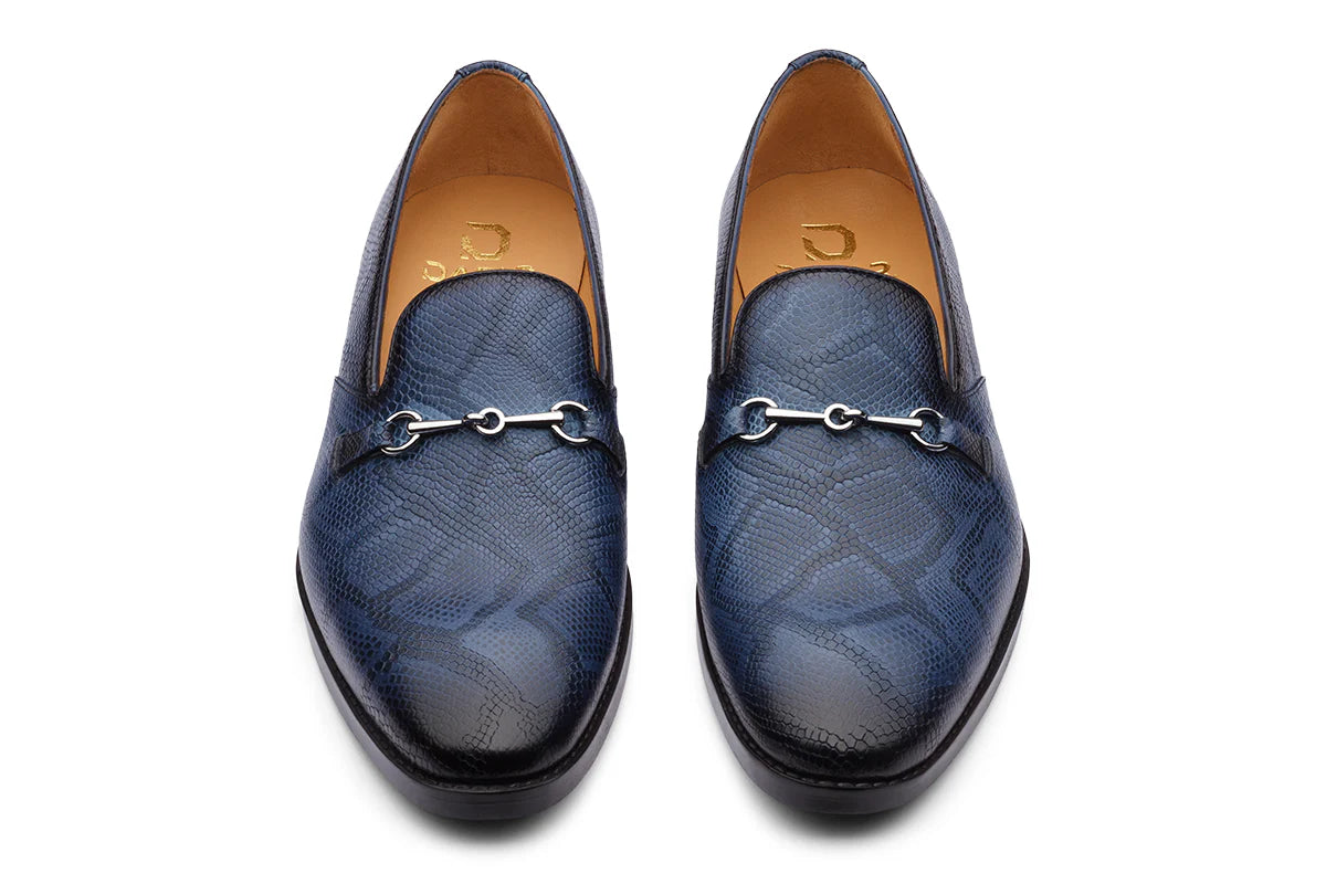 COBRA - BLUE LEATHER SHOES