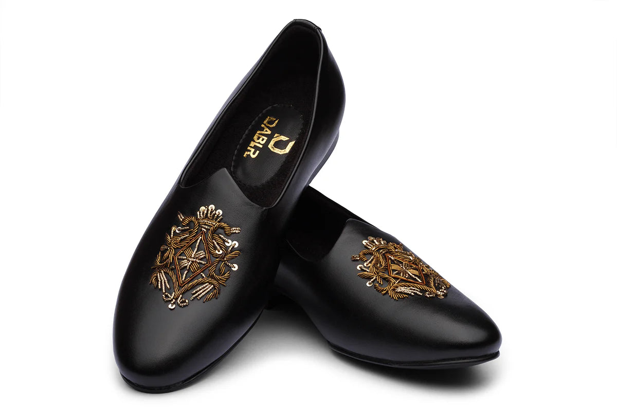 CLASSIC EMBROIDERY MOJRI - BLACK