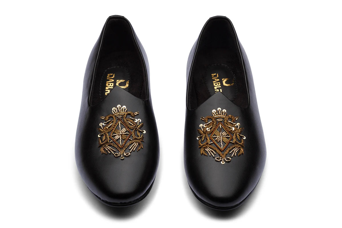 CLASSIC EMBROIDERY MOJRI - BLACK