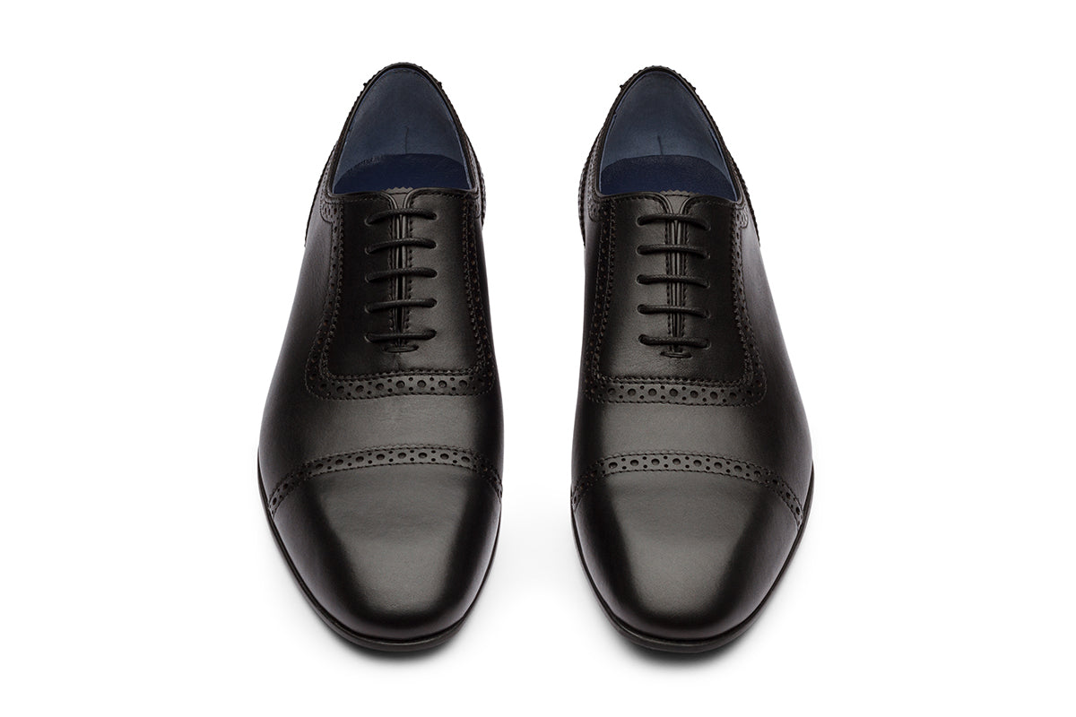 ATHENS - BLACK LEATHER SHOES