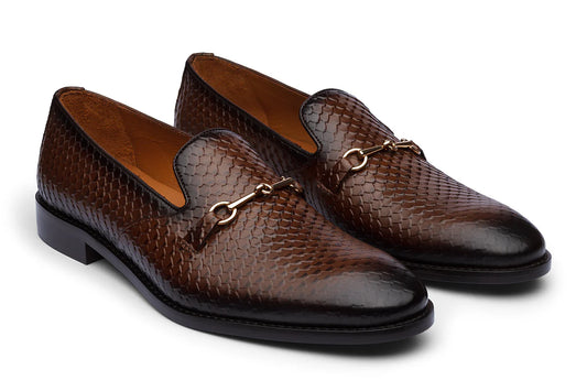 BERLIN - CHESTNUT BROWN LEATHER SHOES