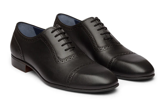 ATHENS - BLACK LEATHER SHOES