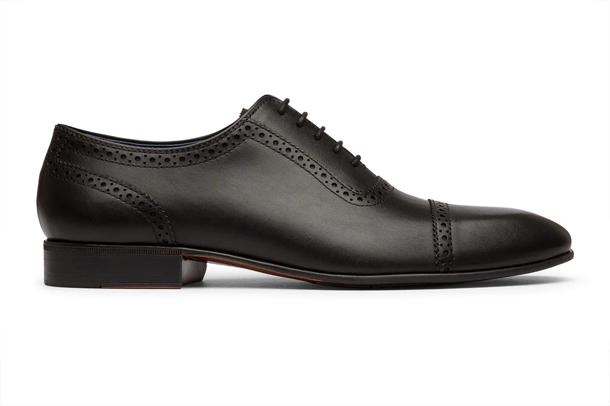 ATHENS - BLACK LEATHER SHOES