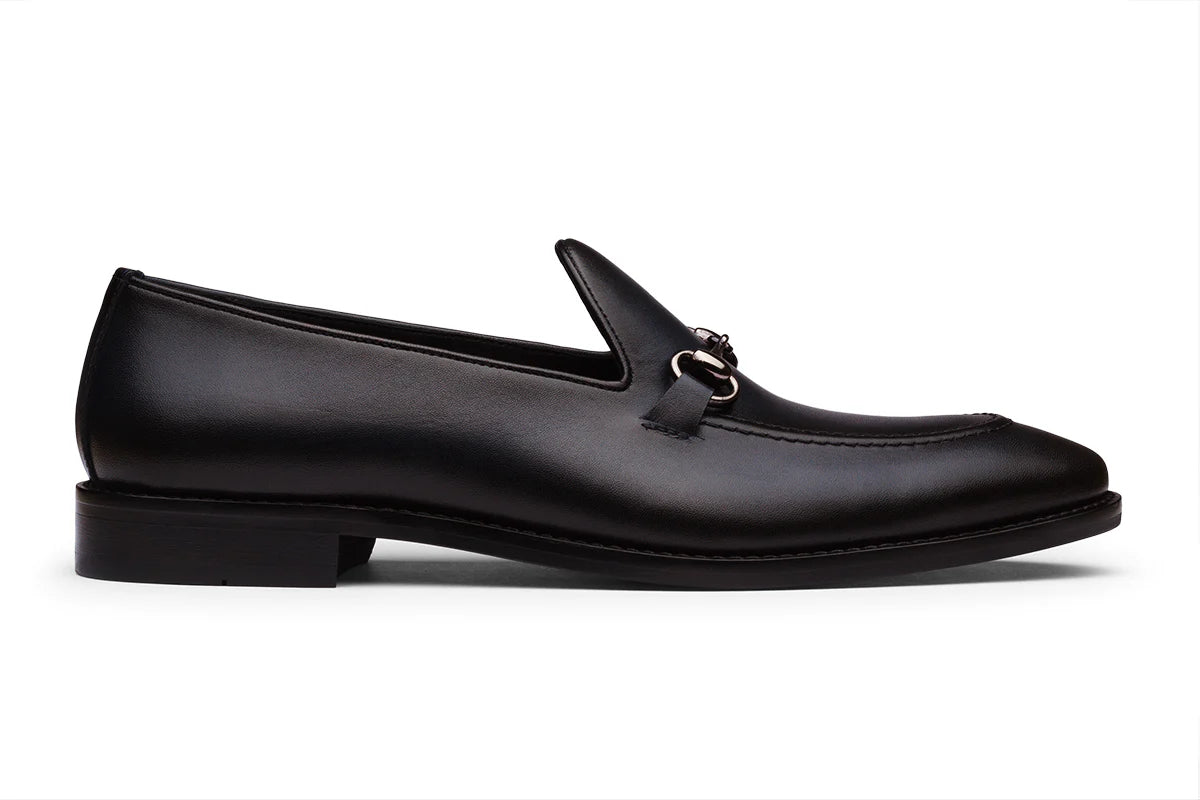MONACO - MIDNIGHT NAVY BLUE LEATHER SHOES