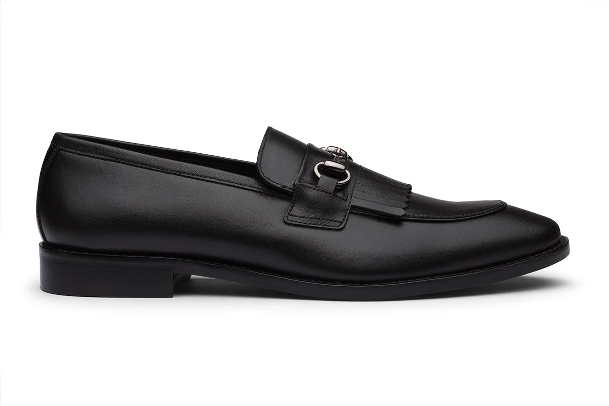 BARCELONA - BLACK LEATHER SHOES