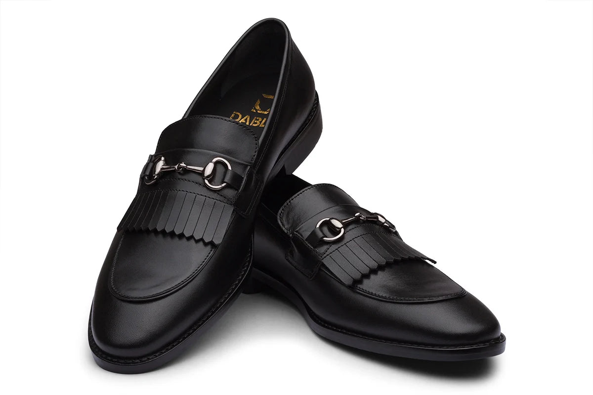 BARCELONA - BLACK LEATHER SHOES