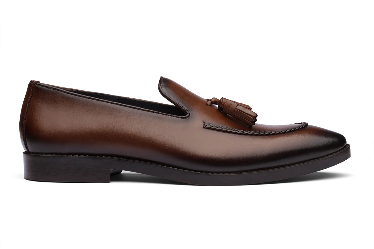 BUDAPEST - CHESTNUT BROWN LEATHER SHOES