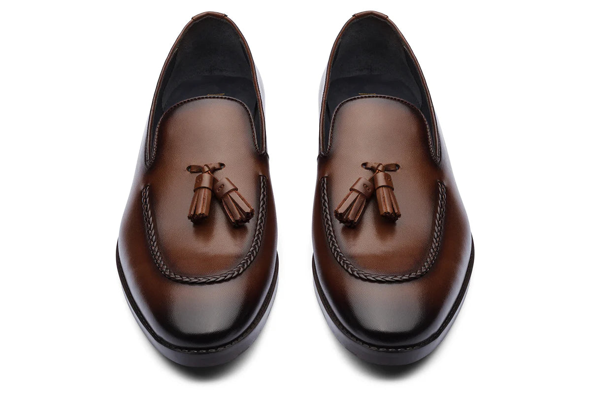 BUDAPEST - CHESTNUT BROWN LEATHER SHOES