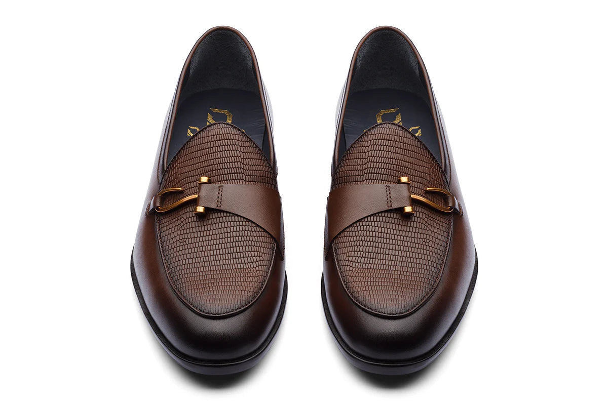 BELGRADE - CHESTNUT BROWN LEATHER SHOES