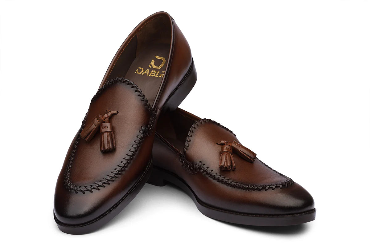 MILANO - CHESTNUT BROWN LEATHER SHOES