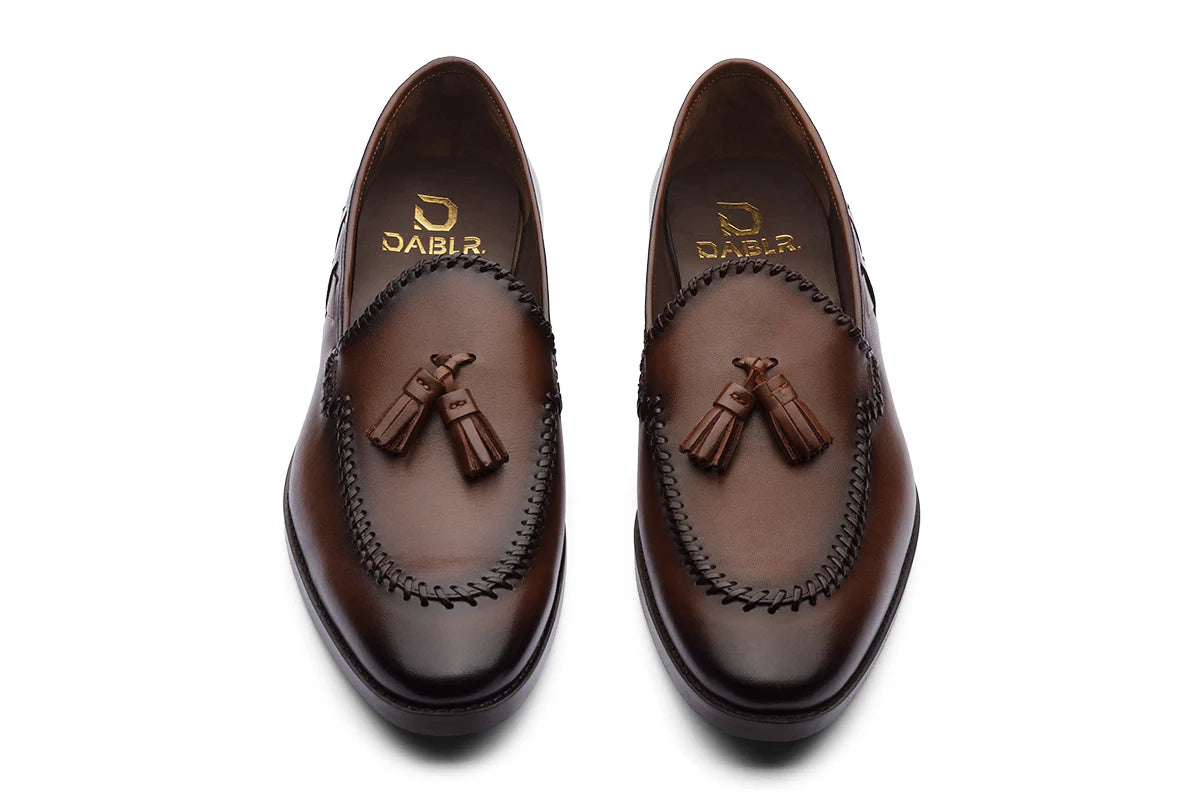 MILANO - CHESTNUT BROWN LEATHER SHOES
