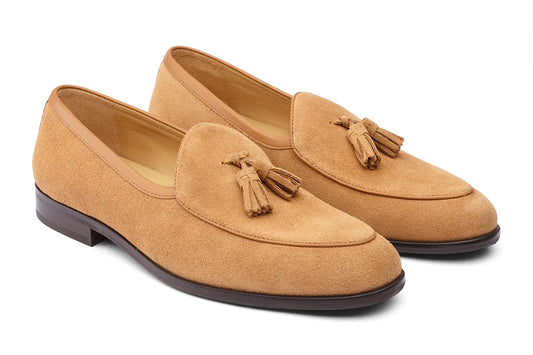 PETERSBURG - TAN SUEDE LEATHER SHOES