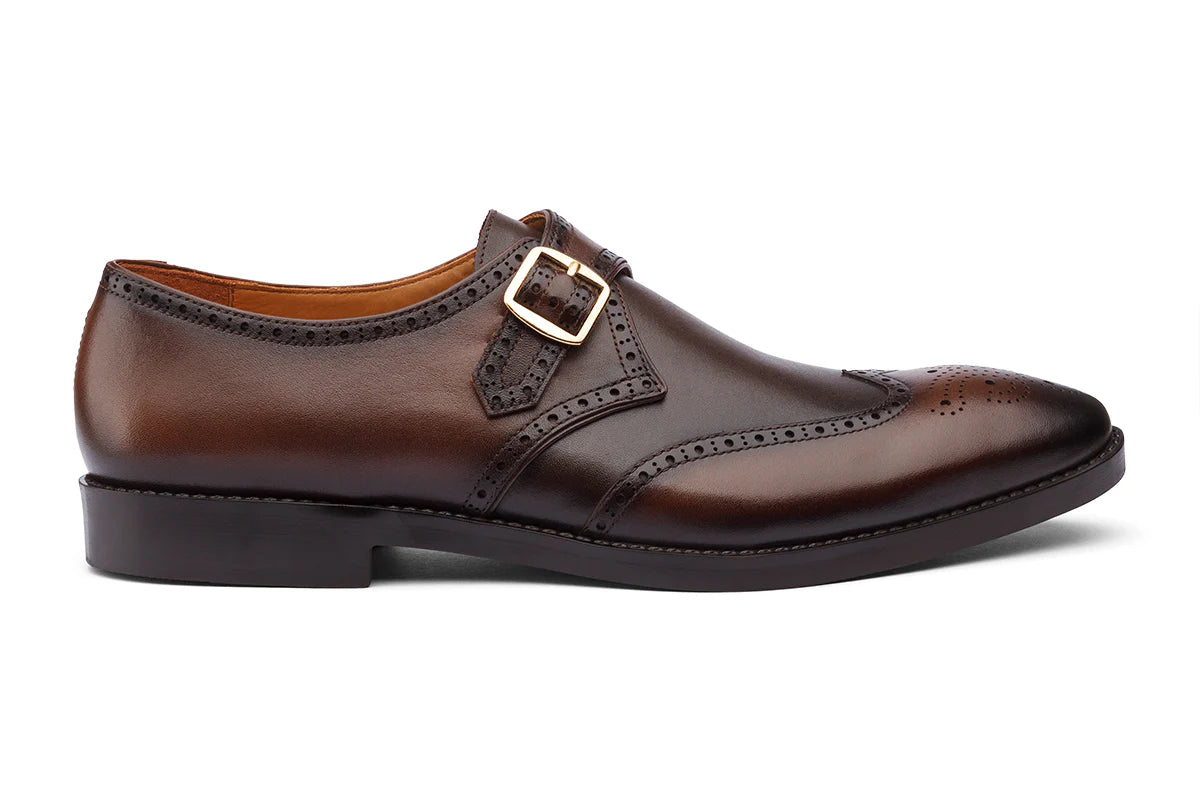 NAIROBI - CHESTNUT BROWN LEATHER SHOES