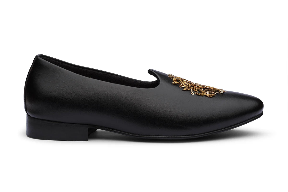 CLASSIC EMBROIDERY MOJRI - BLACK