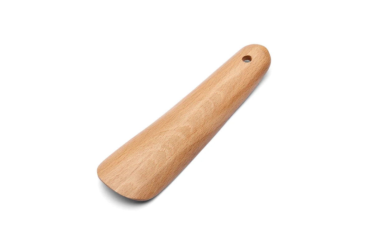 WOODEN CARVED SHOE HORN 6 INCHES